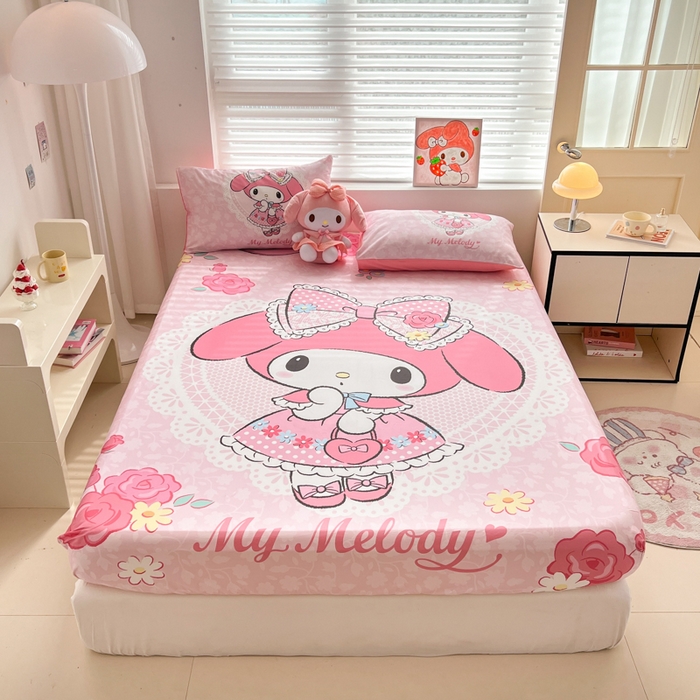 （总）孩子王家纺 2026新款卡通全棉正版授权大版三丽鸥系列四件套单品单床笠（含防伪码）