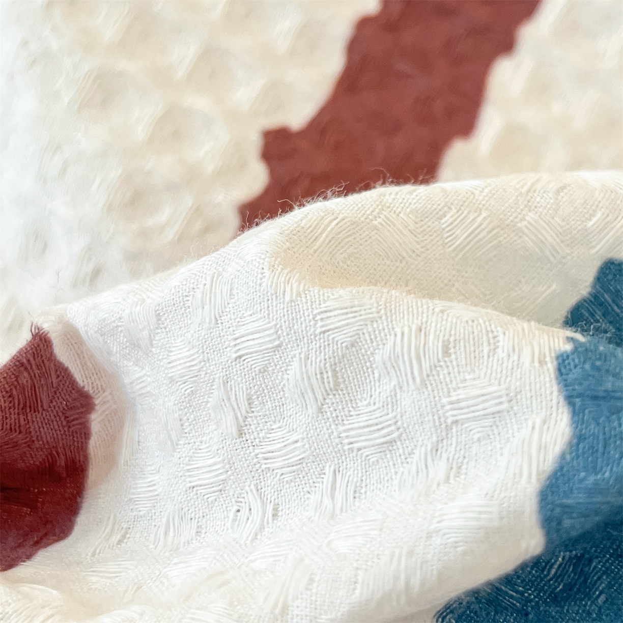 91家纺网 家纺一手货源 找家纺 眷恋家纺 2026新款全棉纯棉A版华夫格B版40支毛巾绣四件套 安可拉熊