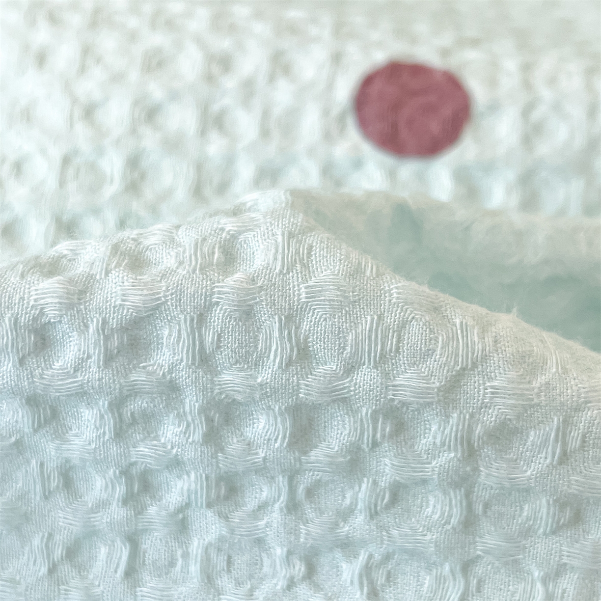 91家纺网 家纺一手货源 找家纺 眷恋家纺 2026新款全棉纯棉A版华夫格B版40支毛巾绣四件套 欢乐狗