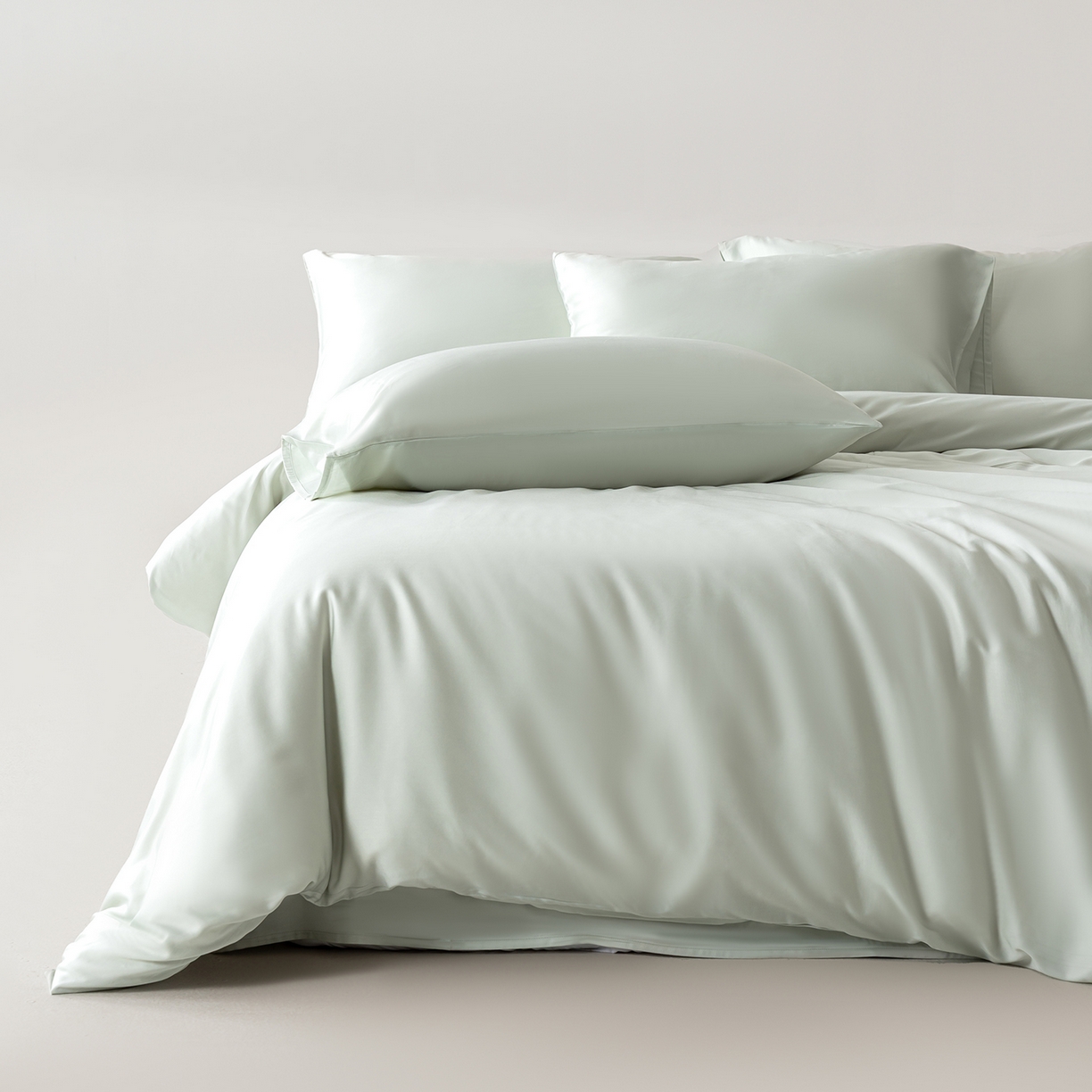 91家纺网 家纺一手货源 找家纺 轩和家居 2026新款60支竹纤维四件套天竹A类婴幼儿级别天然抑菌 奇异莓