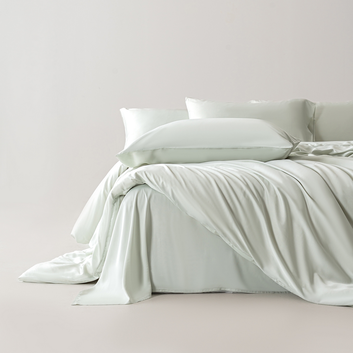 91家纺网 家纺一手货源 找家纺 轩和家居 2026新款60支竹纤维四件套天竹A类婴幼儿级别天然抑菌 奇异莓