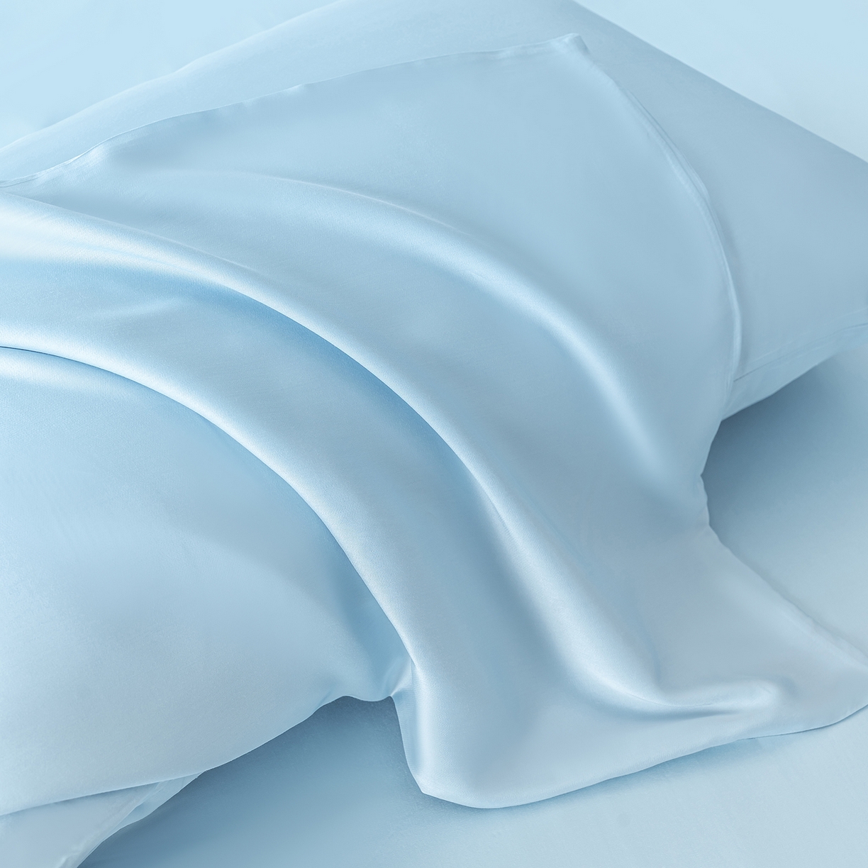 91家纺网 家纺一手货源 找家纺 轩和家居 2026新款60支竹纤维四件套天竹A类婴幼儿级别天然抑菌 天蓝