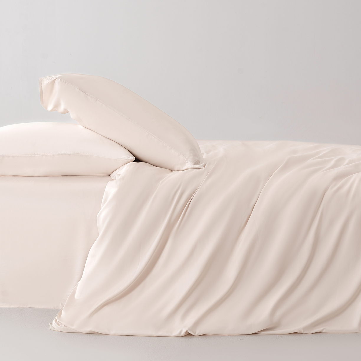 轩和家居 2026新款60支竹纤维四件套天竹A类婴幼儿级别天然抑菌 奶咖