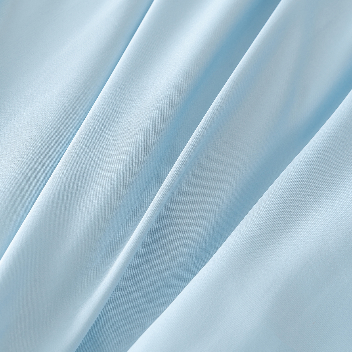 91家纺网 家纺一手货源 找家纺 轩和家居 2026新款60支竹纤维四件套天竹A类婴幼儿级别天然抑菌 天蓝