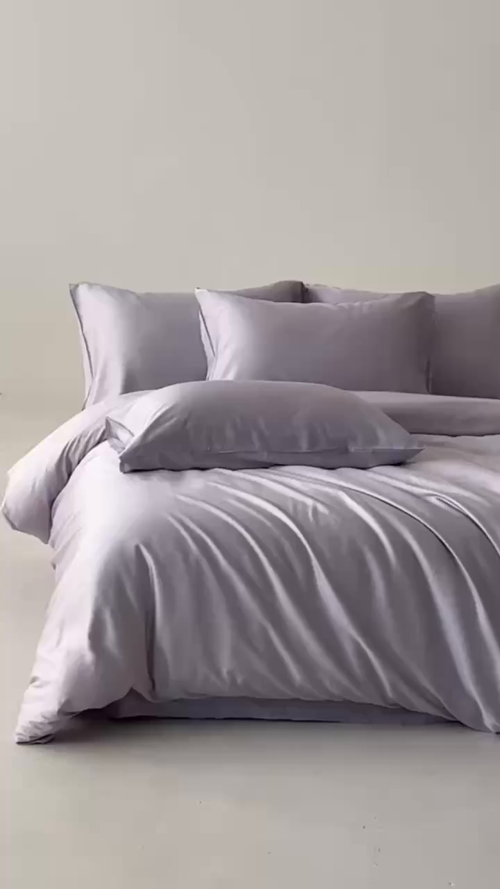 91家纺网 家纺一手货源 找家纺 （总）轩和家居 2026新款60支竹纤维四件套天竹A类婴幼儿级别天然抑菌