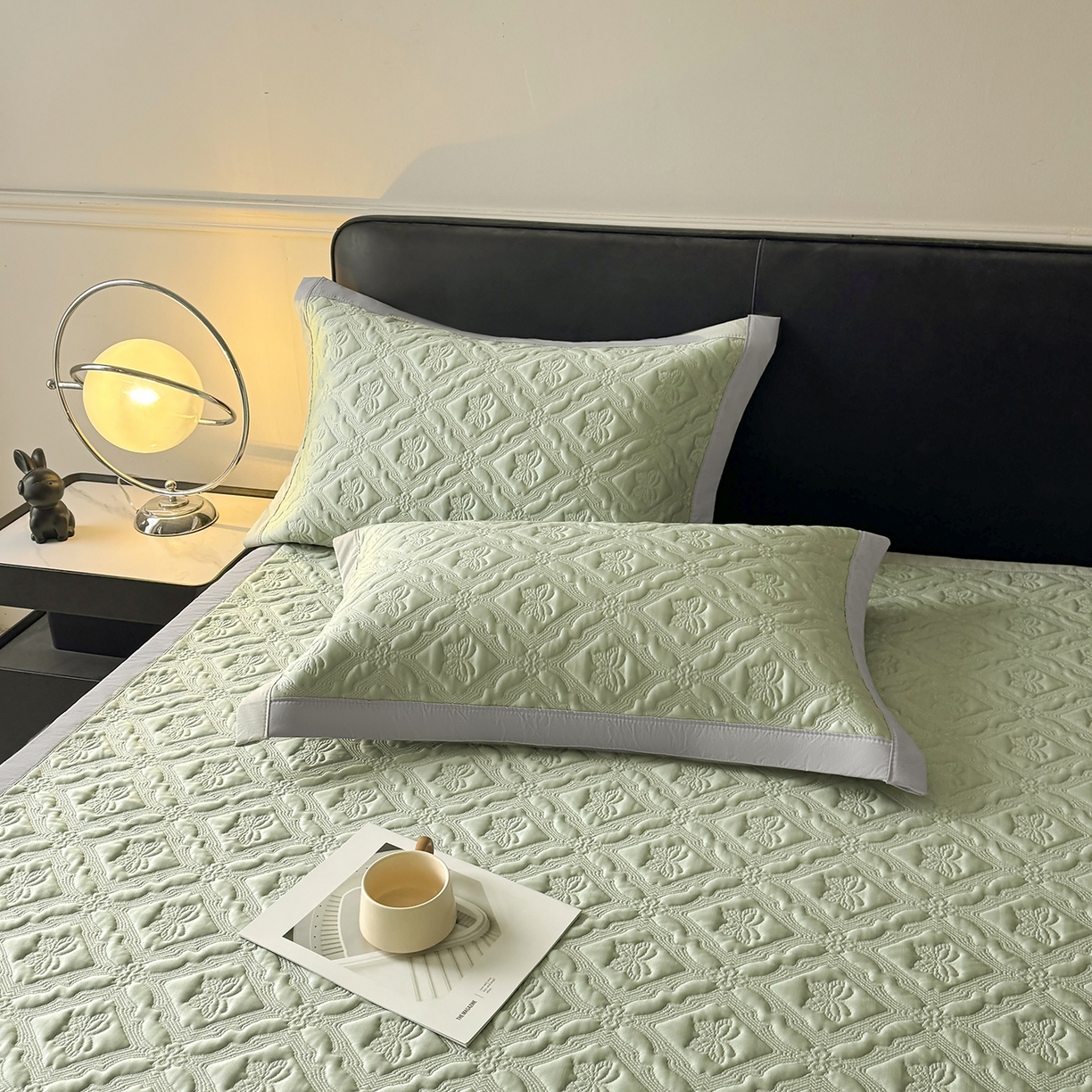 91家纺网 家纺一手货源 找家纺 （总）玉相逢 2026新款立体刺绣乙纶夏凉凉席-蝶韵-床席款