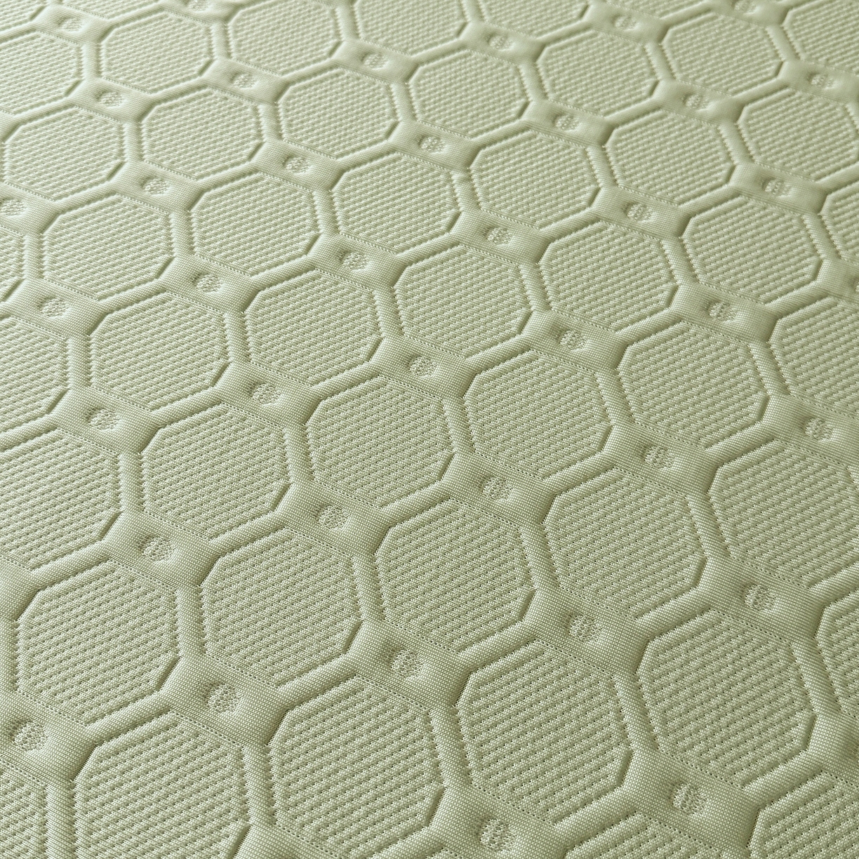 91家纺网 家纺一手货源 找家纺 玉相逢 2026新款立体刺绣乙纶夏凉凉席-蝶韵-床席款 菱格  冰清绿