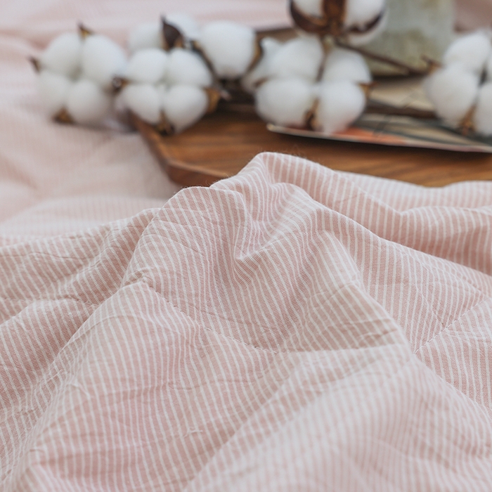 91家纺网 家纺一手货源 找家纺 （总）柠萌家居 2026新款全棉色织水洗棉棉花夏被四件套里外全棉空调被 夏凉被被子被芯