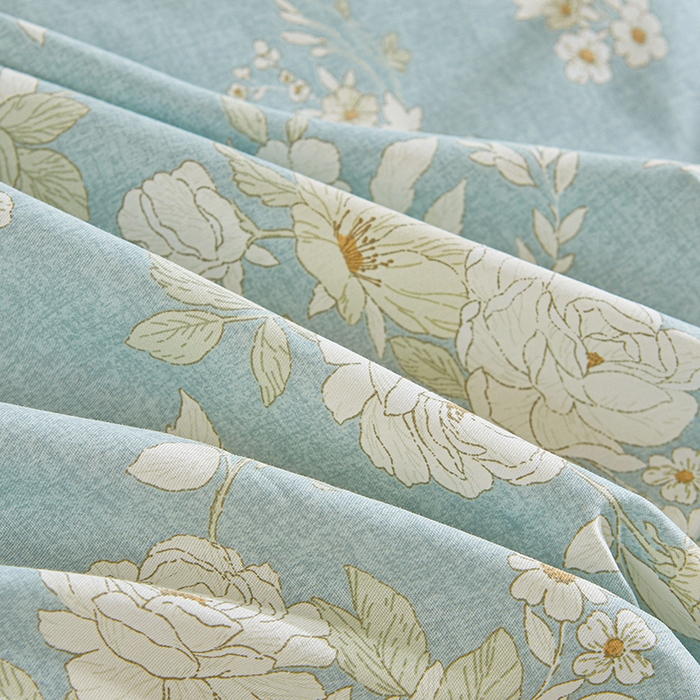 91家纺网 家纺一手货源 找家纺 （总）宜凡家纺 2026新款全棉印花法式夹棉床裙四件套