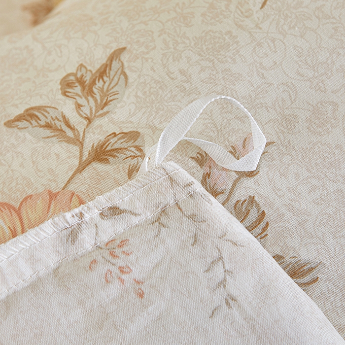 91家纺网 家纺一手货源 找家纺 宜凡家纺 2026新款全棉印花法式夹棉床裙四件套 花黛织梦