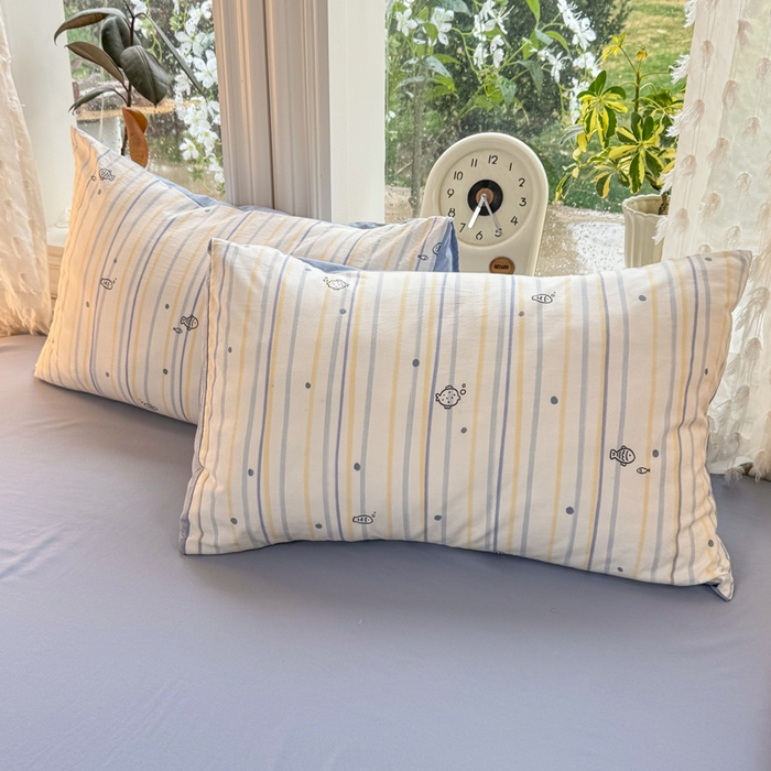 91家纺网 家纺一手货源 找家纺 （总）豫见家纺 2026新款古法水洗仿棉云感纱四件套