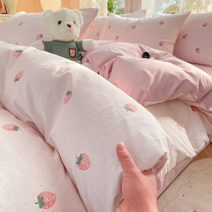 91家纺网 家纺一手货源 找家纺 （总）豫见家纺 2026新款古法水洗仿棉云感纱四件套