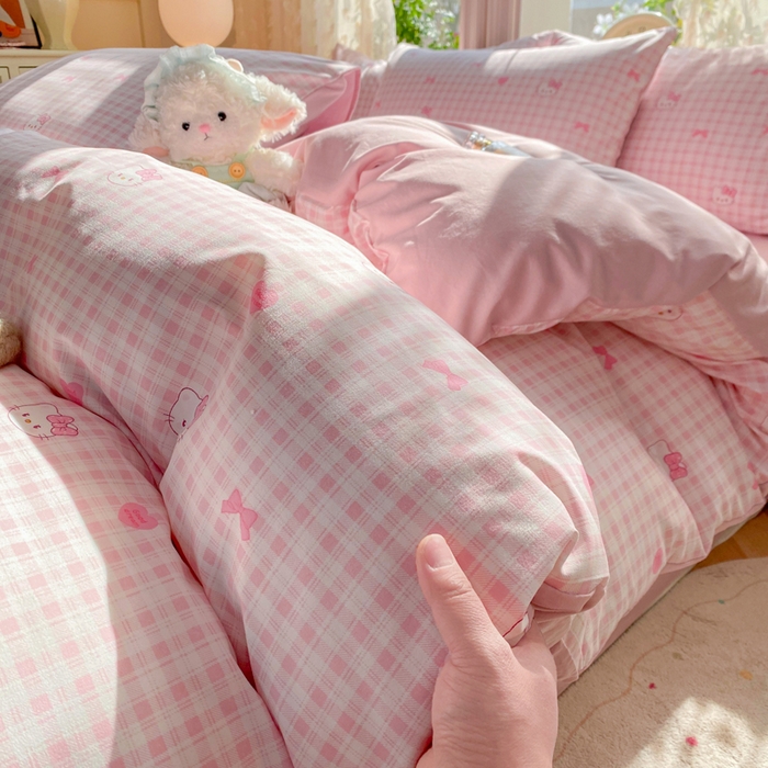 91家纺网 家纺一手货源 找家纺 （总）豫见家纺 2026新款古法水洗仿棉云感纱四件套