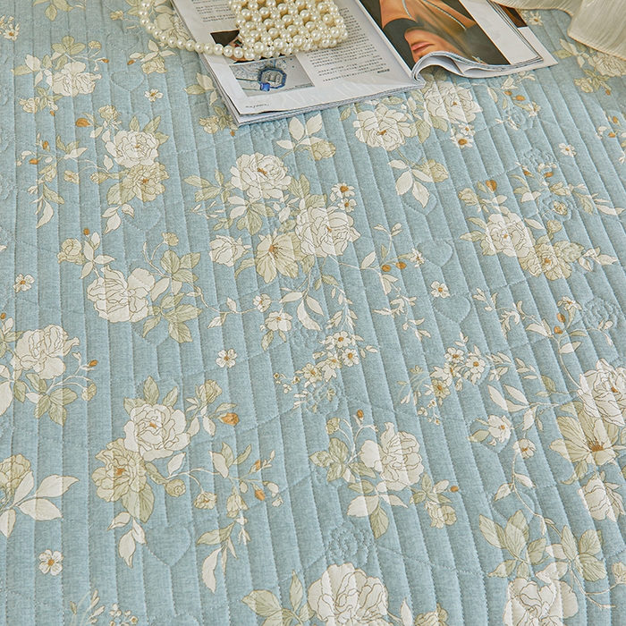 91家纺网 家纺一手货源 找家纺 （总）宜凡家纺 2026新款全棉法式夹棉床裙款三件套