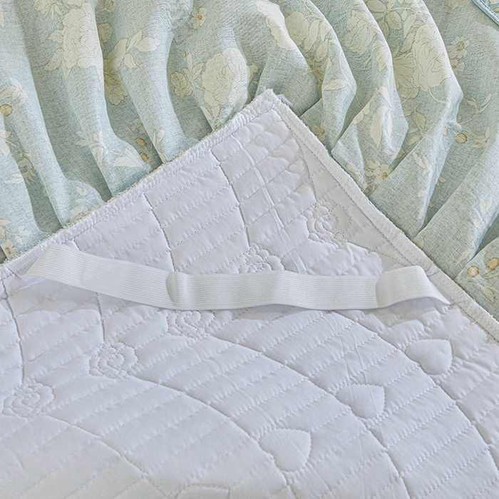 91家纺网 家纺一手货源 找家纺 （总）宜凡家纺 2026新款全棉法式夹棉床裙款三件套