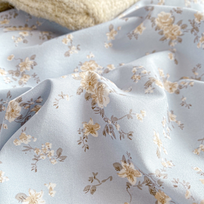 91家纺网 家纺一手货源 找家纺 豫见家纺 2026新款古法水洗仿棉云感纱四件套 晨露