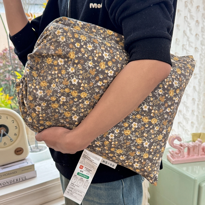 91家纺网 家纺一手货源 找家纺 豫见家纺 2026新款古法水洗仿棉云感纱四件套 梵高映像