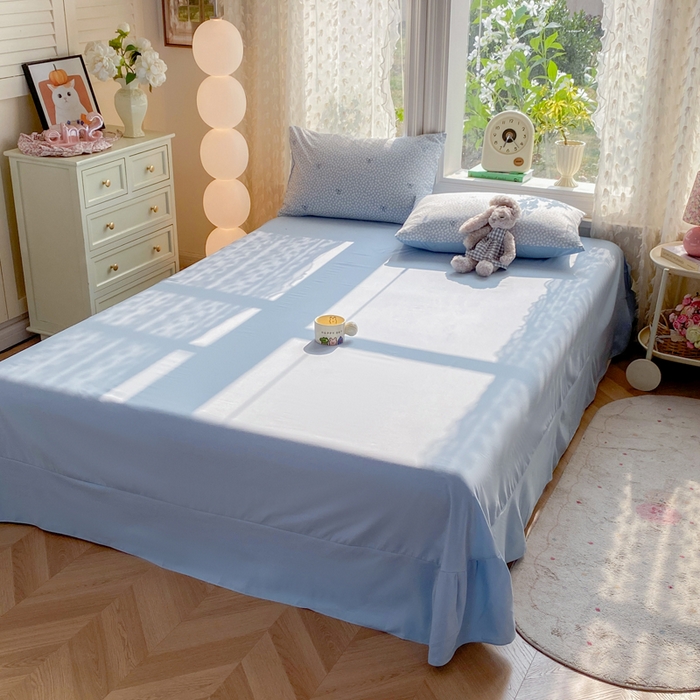 91家纺网 家纺一手货源 找家纺 豫见家纺 2026新款古法水洗仿棉云感纱四件套 赫莲娜