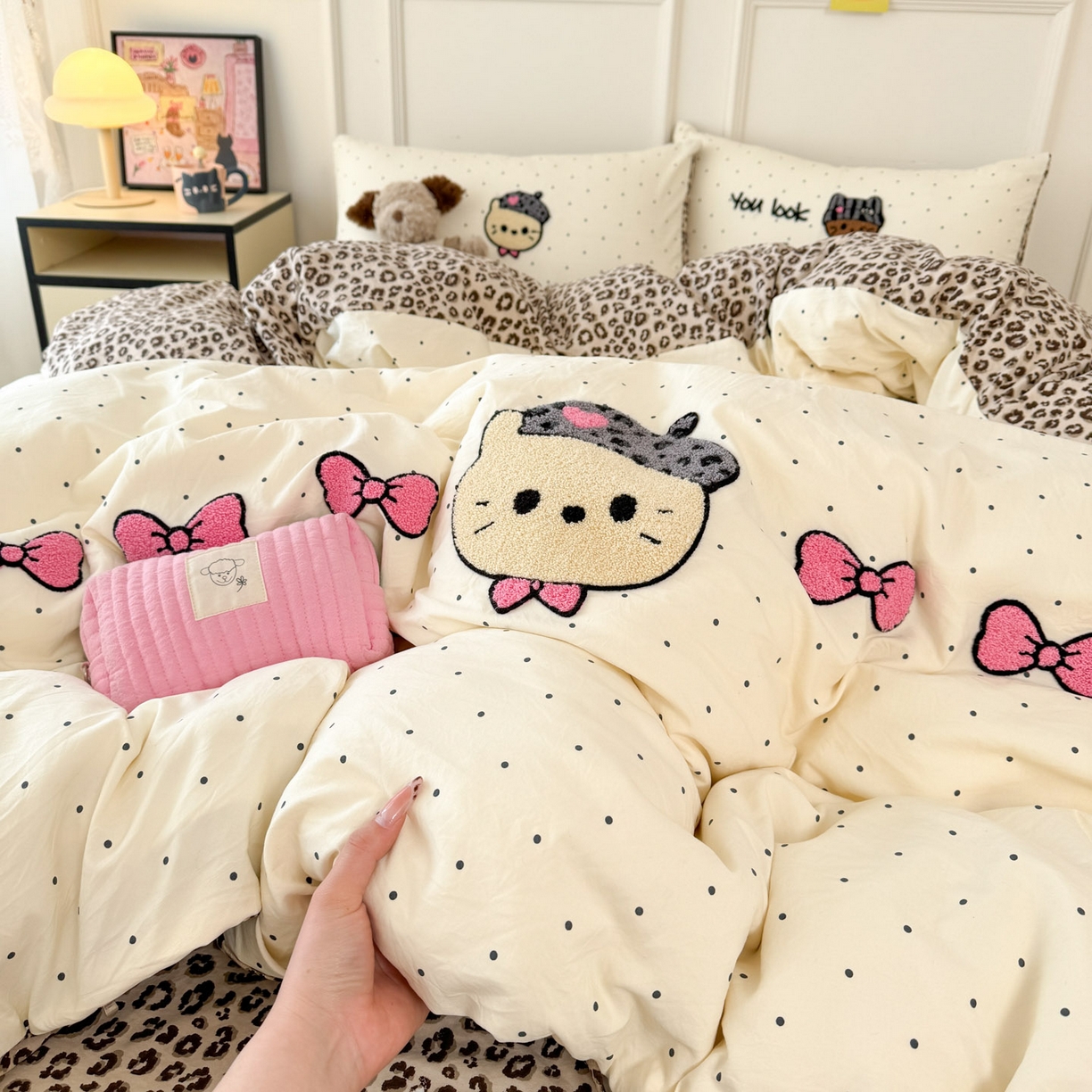 91家纺网 家纺一手货源 找家纺 （总）三朵家纺 2026春夏新款云柔棉水洗棉毛巾绣四件套