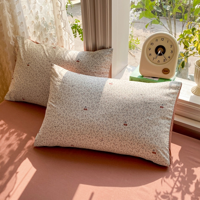 91家纺网 家纺一手货源 找家纺 豫见家纺 2026新款古法水洗仿棉云感纱四件套 浆果