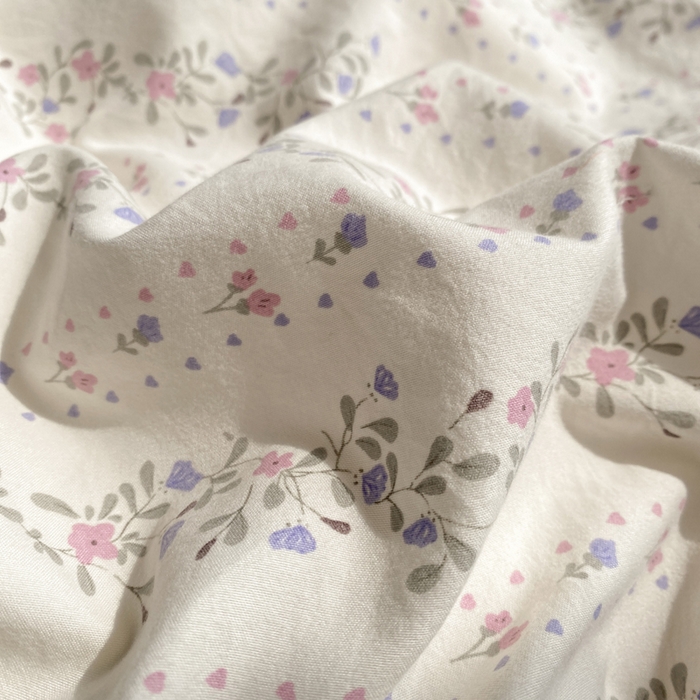 91家纺网 家纺一手货源 找家纺 豫见家纺 2026新款古法水洗仿棉云感纱四件套 兰枝玉树