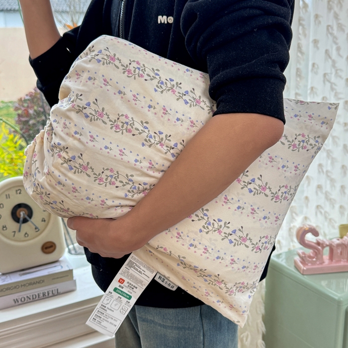 91家纺网 家纺一手货源 找家纺 豫见家纺 2026新款古法水洗仿棉云感纱四件套 兰枝玉树