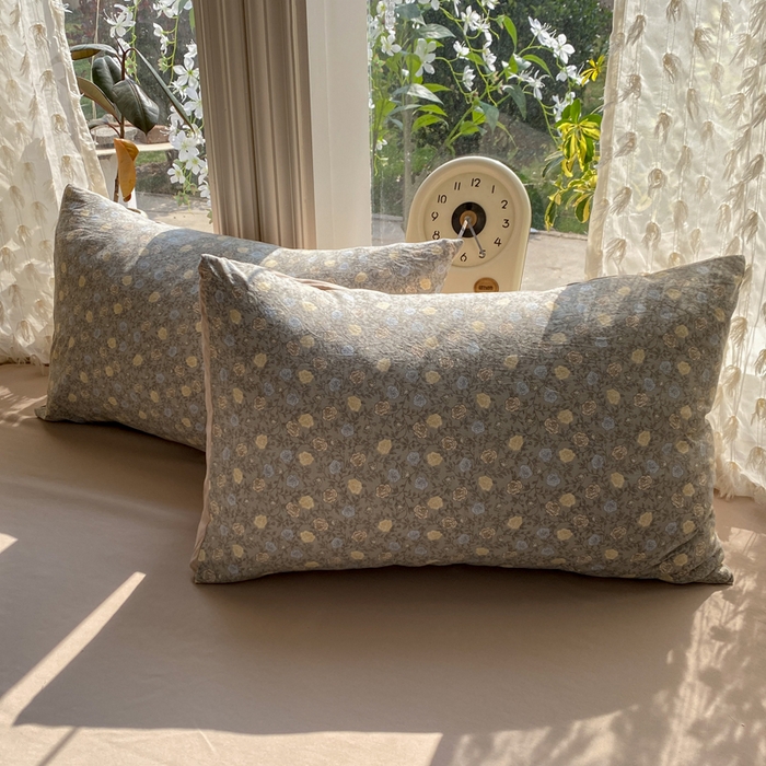 91家纺网 家纺一手货源 找家纺 豫见家纺 2026新款古法水洗仿棉云感纱四件套 梦屿