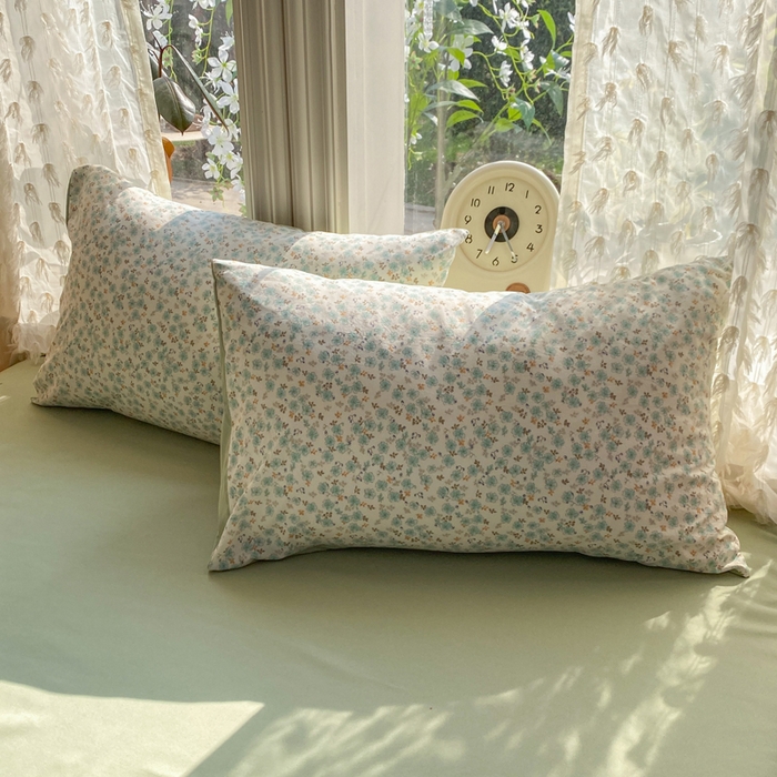 91家纺网 家纺一手货源 找家纺 豫见家纺 2026新款古法水洗仿棉云感纱四件套 秘密花园