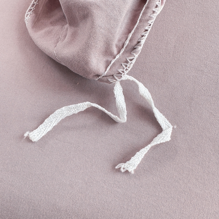 91家纺网 家纺一手货源 找家纺 豫见家纺 2026新款古法水洗仿棉云感纱四件套 蜜恋樱桃