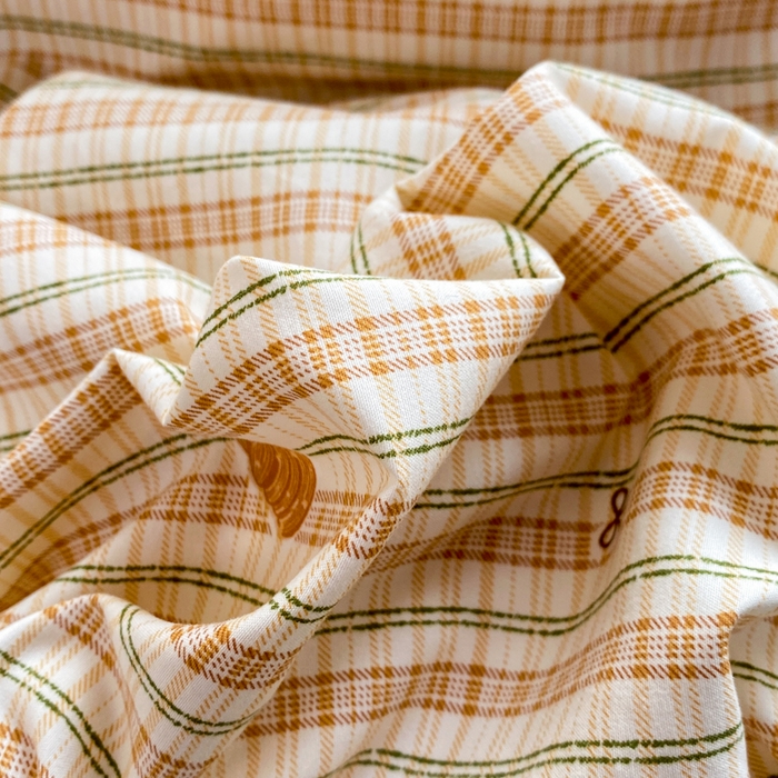 91家纺网 家纺一手货源 找家纺 豫见家纺 2026新款古法水洗仿棉云感纱四件套 南瓜派