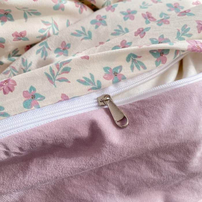 91家纺网 家纺一手货源 找家纺 豫见家纺 2026新款古法水洗仿棉云感纱四件套 千野合