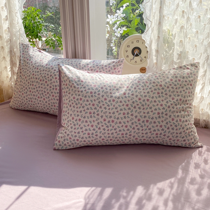 91家纺网 家纺一手货源 找家纺 豫见家纺 2026新款古法水洗仿棉云感纱四件套 千野合