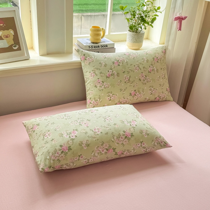 91家纺网 家纺一手货源 找家纺 爱屋及屋 2026新款双层纱小包边棉花夏被【含买家秀】 半夏-绿