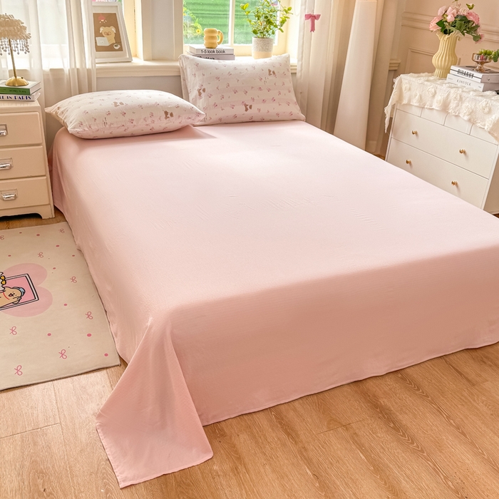 91家纺网 家纺一手货源 找家纺 爱屋及屋 2026新款双层纱小包边棉花夏被【含买家秀】 玫瑰熊