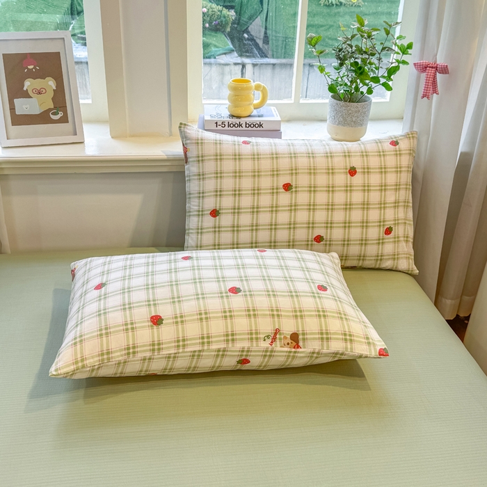 91家纺网 家纺一手货源 找家纺 爱屋及屋 2026新款双层纱小包边棉花夏被【含买家秀】 绿格小狗