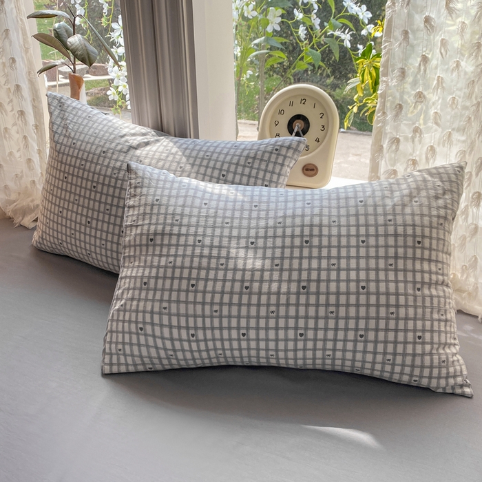 91家纺网 家纺一手货源 找家纺 豫见家纺 2026新款古法水洗仿棉云感纱四件套 甜心乐园