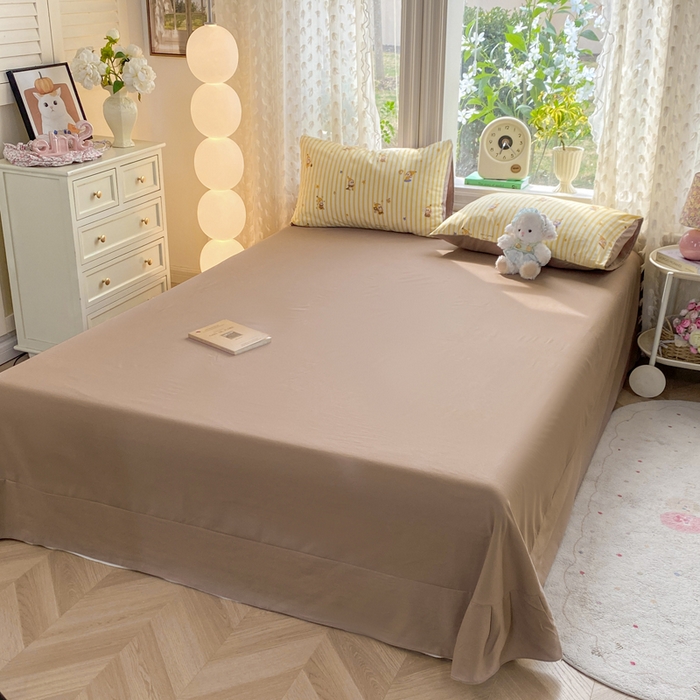 91家纺网 家纺一手货源 找家纺 豫见家纺 2026新款古法水洗仿棉云感纱四件套 晚安小星星