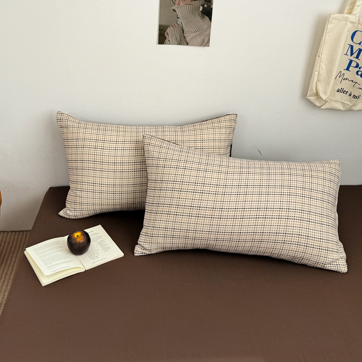 91家纺网 家纺一手货源 找家纺 三朵家纺 2026春夏新款纯天然棉麻舒适简约风四件套 贝亚特