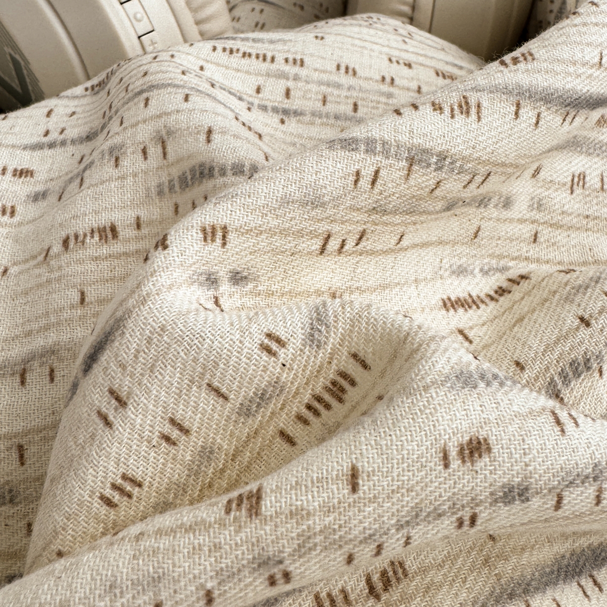 91家纺网 家纺一手货源 找家纺 三朵家纺 2026春夏新款纯天然棉麻舒适简约风四件套 旧时光