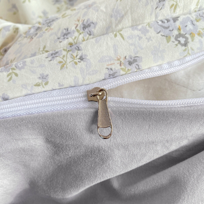 91家纺网 家纺一手货源 找家纺 豫见家纺 2026新款古法水洗仿棉云感纱四件套 小幸福