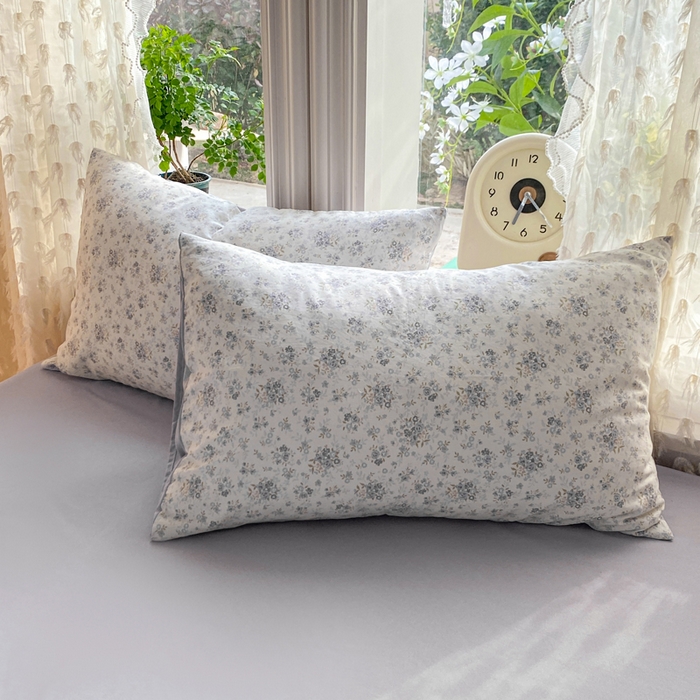 91家纺网 家纺一手货源 找家纺 豫见家纺 2026新款古法水洗仿棉云感纱四件套 小幸福