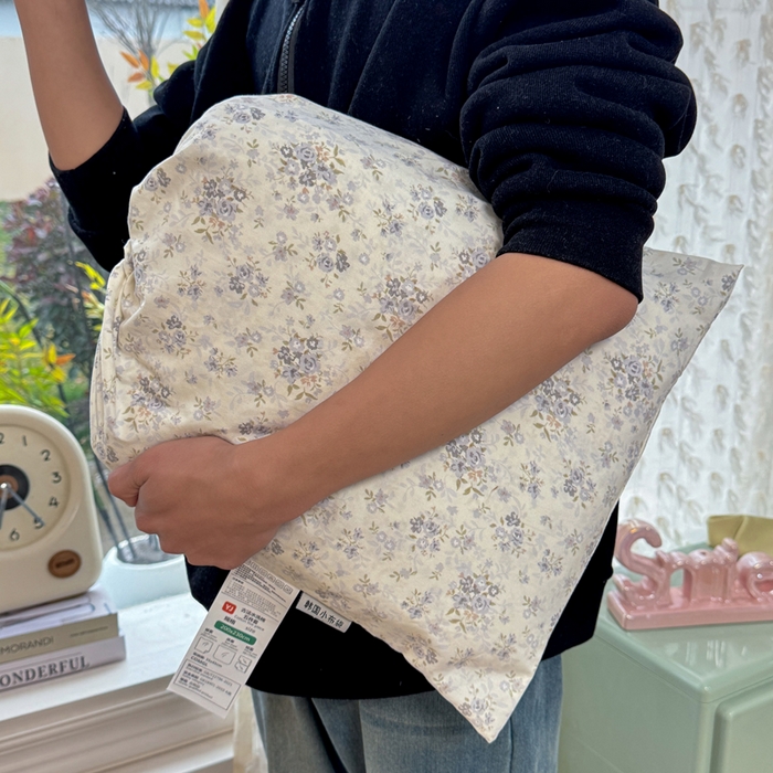 91家纺网 家纺一手货源 找家纺 豫见家纺 2026新款古法水洗仿棉云感纱四件套 小幸福