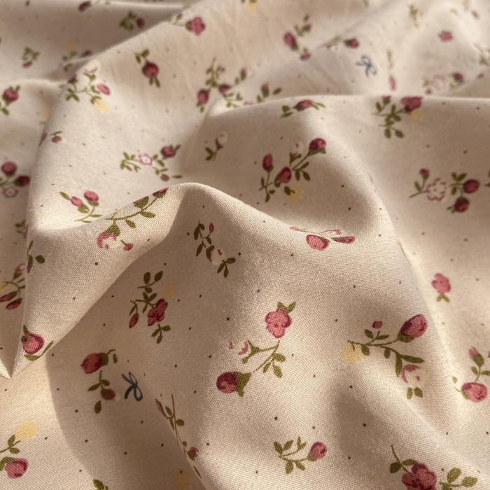 91家纺网 家纺一手货源 找家纺 豫见家纺 2026新款古法水洗仿棉云感纱四件套 樱川桃井