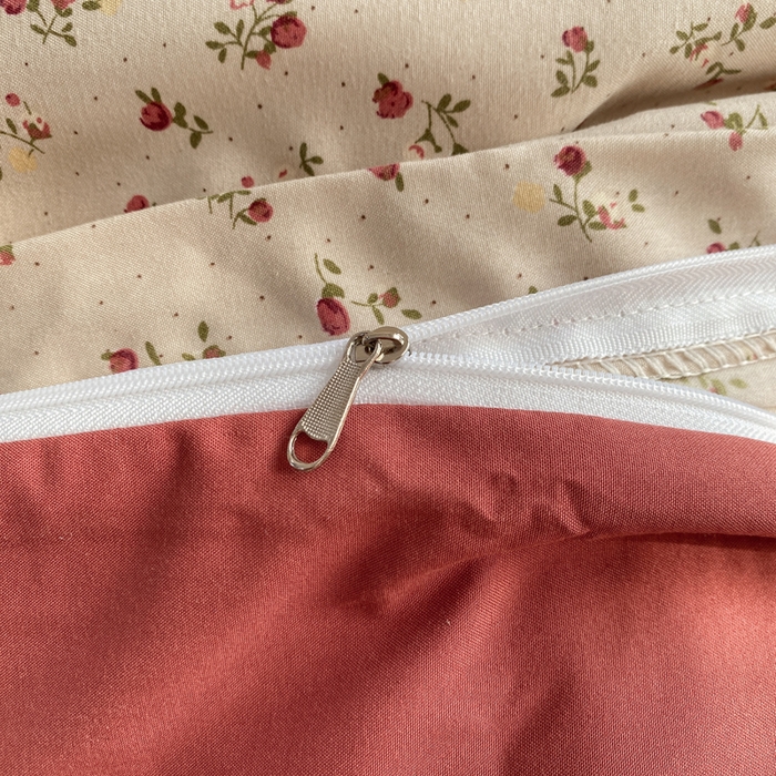 91家纺网 家纺一手货源 找家纺 豫见家纺 2026新款古法水洗仿棉云感纱四件套 樱川桃井