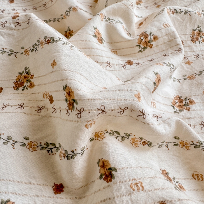 91家纺网 家纺一手货源 找家纺 豫见家纺 2026新款古法水洗仿棉云感纱四件套 知秋