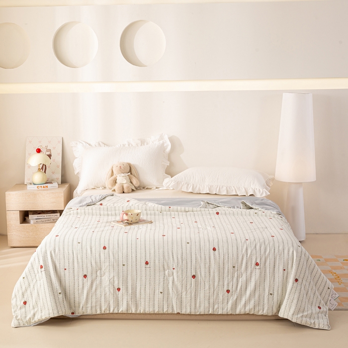 91家纺网 家纺一手货源 找家纺 （总）米乐被业 2026新款仿棉凉感夏被被子被芯