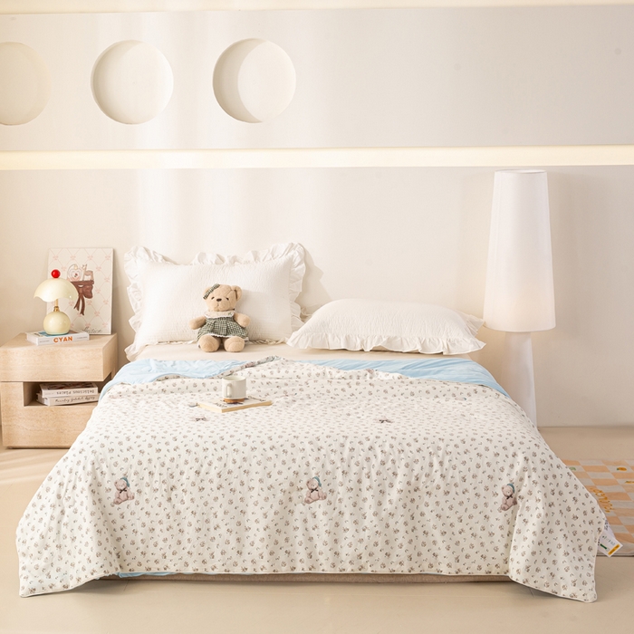 91家纺网 家纺一手货源 找家纺 （总）米乐被业 2026新款仿棉凉感夏被被子被芯