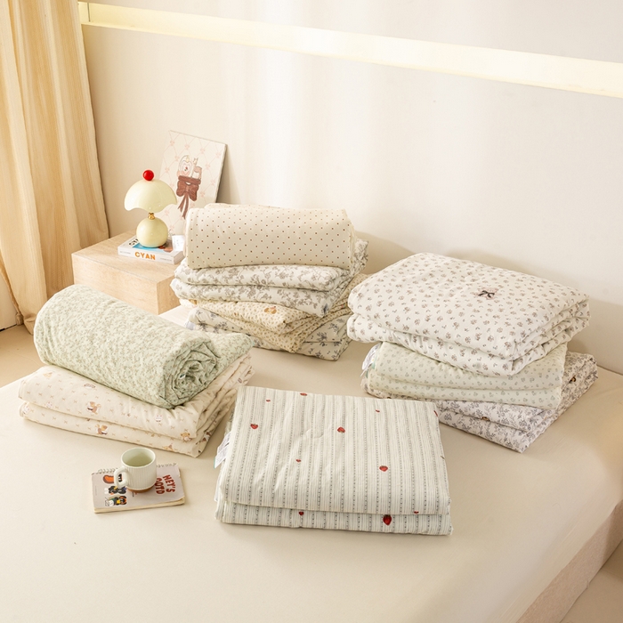 91家纺网 家纺一手货源 找家纺 （总）米乐被业 2026新款仿棉凉感夏被被子被芯