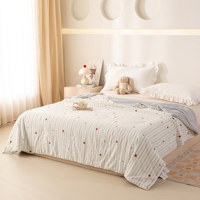 91家纺网 家纺一手货源 找家纺 （总）米乐被业 2026新款仿棉凉感夏被被子被芯