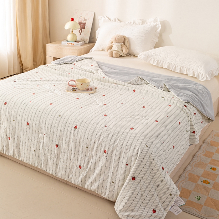 91家纺网 家纺一手货源 找家纺 （总）米乐被业 2026新款仿棉凉感夏被被子被芯